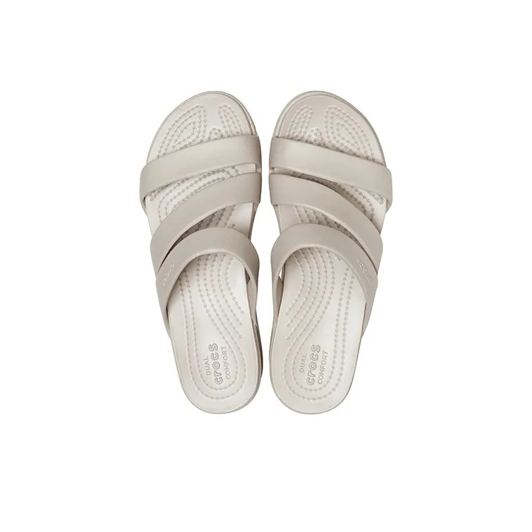 Crocs Monterey Slide Slippers Women's Gray-4