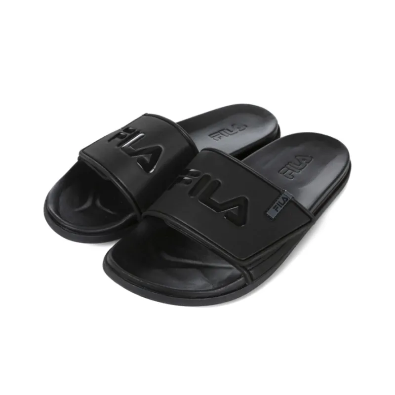 FILA Velcro Sports Slippers Black Korean Version-1