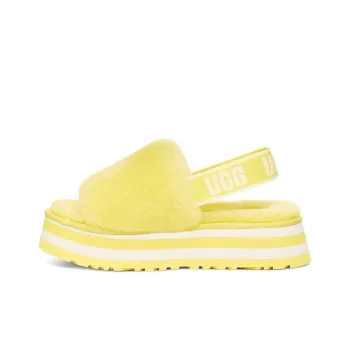 UGG Disco Slide Thick Sole Yellow Slippers Women's