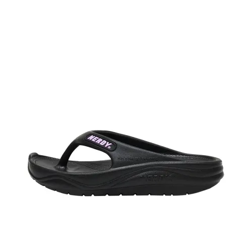 Nerdy Slide Slippers Unisex Black