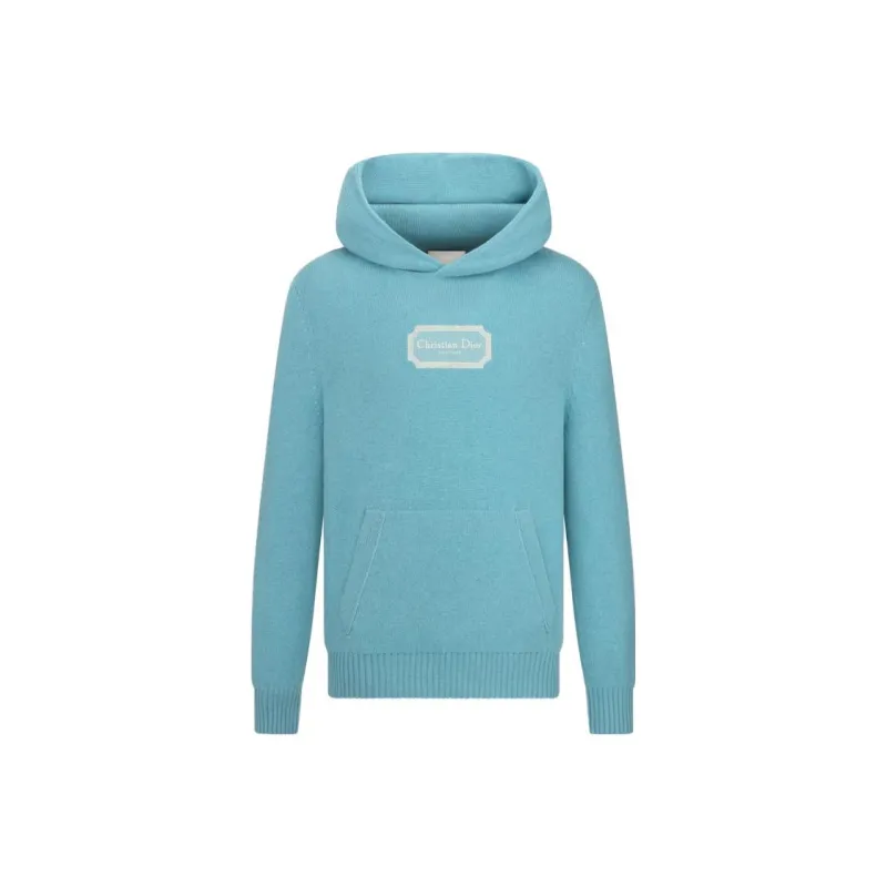 DIOR Logo Patch Long Sleeved Hoodie-6
