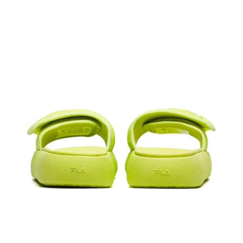 FILA FUSION DONUT DX Rubber Sole Slide Slippers Women's Yellow-3