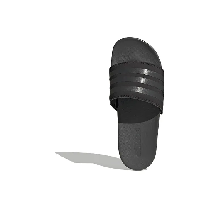 Adidas Adilette Comfort Slides Core Black Grey Women's-4