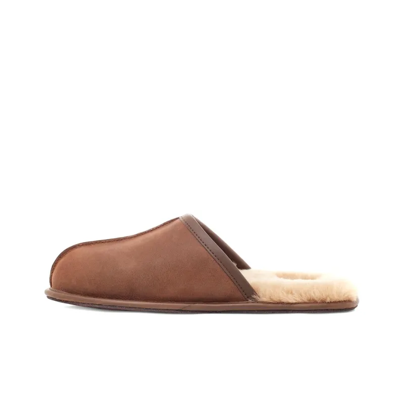 UGG Scuff Leather Slipper Tan-0