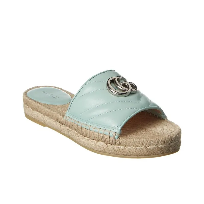GUCCI Odor Resistant Slide Slippers Women's Mint Green-1
