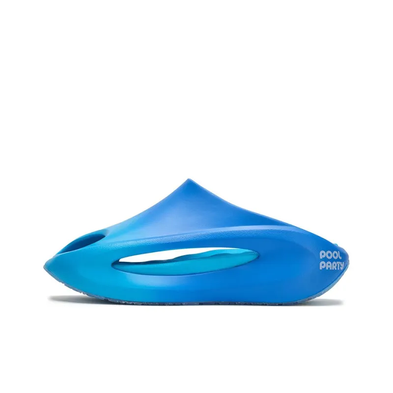 LOL x LiNing Yun You Slay Quiet Slide Slippers Unisex Glossy Finish Blue-0