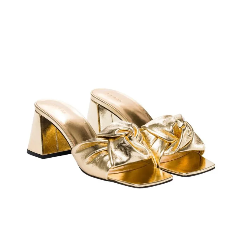 By Far Slide Slippers Women's Gold-2
