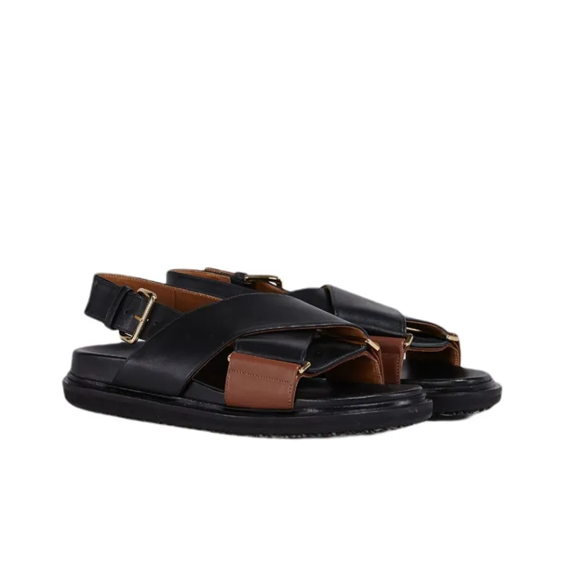 MARNI Fussbet Crossover-strap Sandals-2
