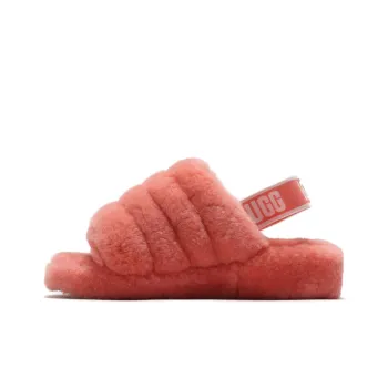 UGG Fluff Yeah Slide Minimalistic Casual Thick Sole Shoe Pink Women's