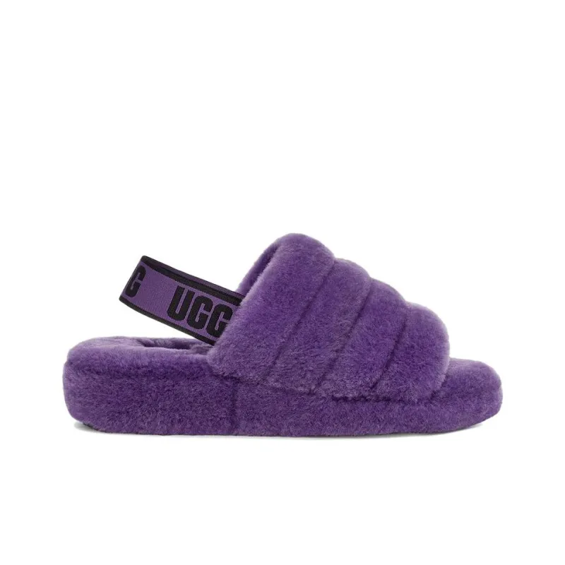 UGG FLUFF YEAH Slippers Women's Purple-1