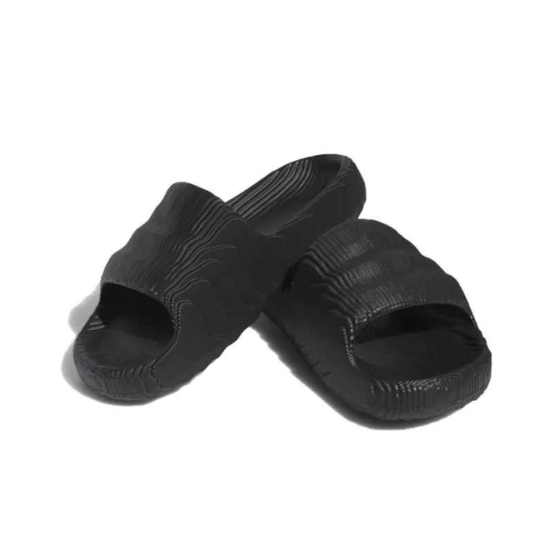 Adidas Adilette 22 Slides Black Scarlet-3
