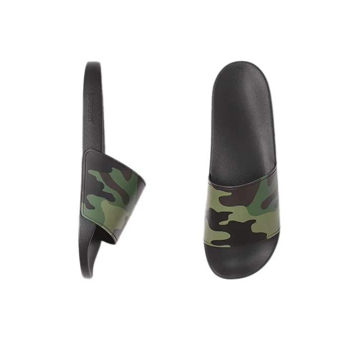 Burberry Embossed Logo Slides Mangrove Green-3