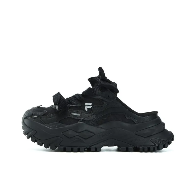FILA FUSION Bianco Mule Slippers 'Black' Women's-0