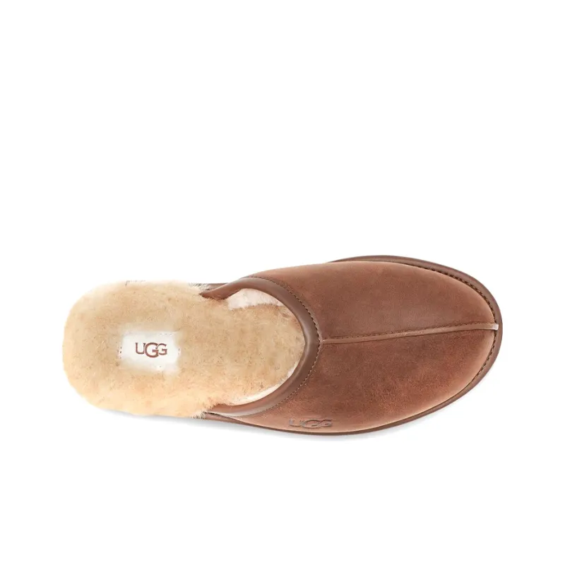 UGG Scuff Leather Slipper Tan-3