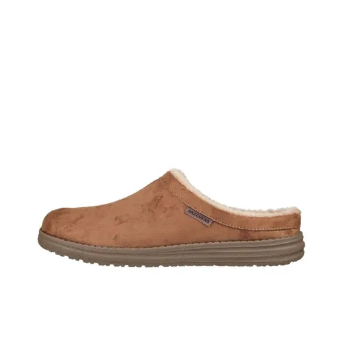 Skechers Relaxed Fit Slide Slippers Men Brown