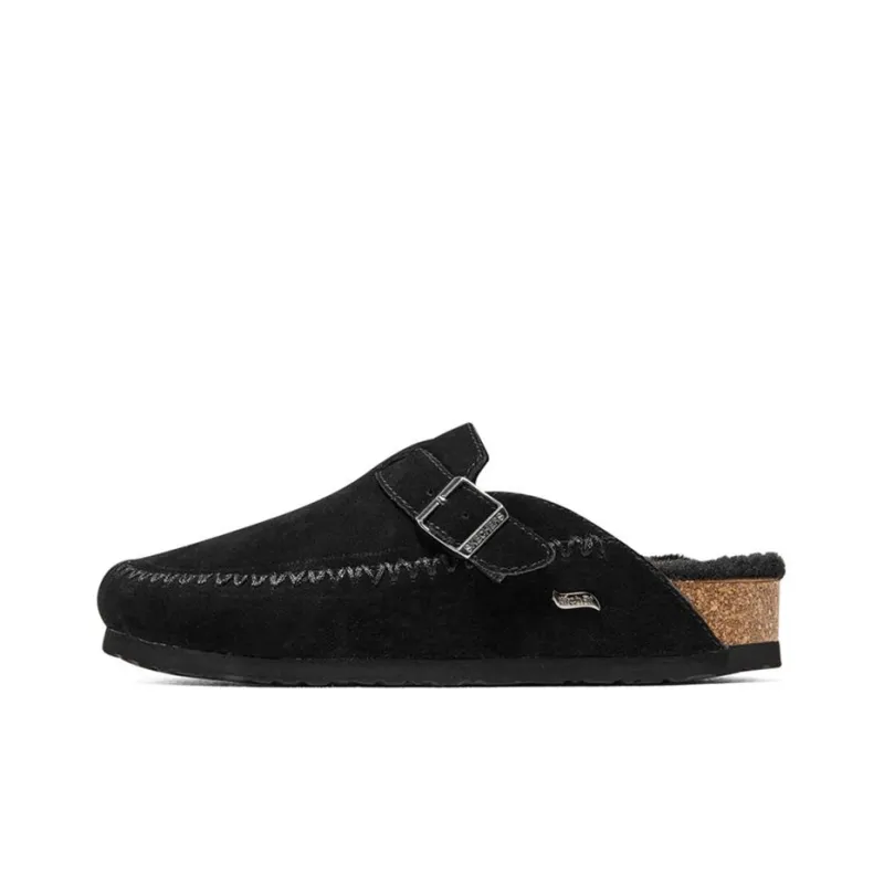Skechers ARCH FIT GRANOLA Rubber Sole Quick Dry Slide Slippers Women's Black-0