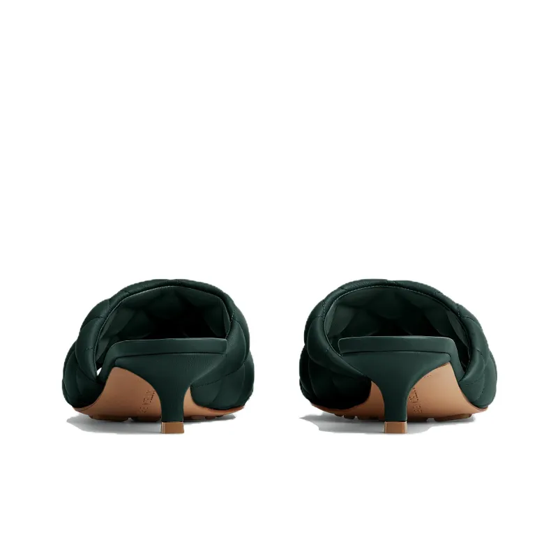Bottega Veneta Abrasion Resistant Slide Slippers Women's Pine Green-3