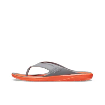 Crocs Swiftwater Wave Flip Flops 'Orange Grey'