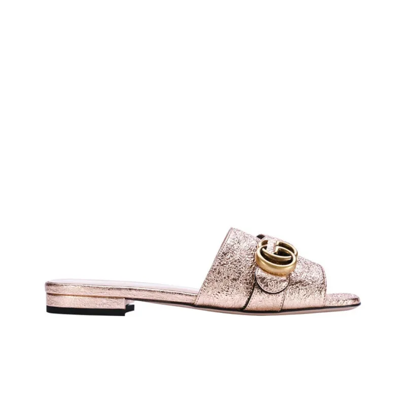 GUCCI Slide Slippers Women's Silver-1