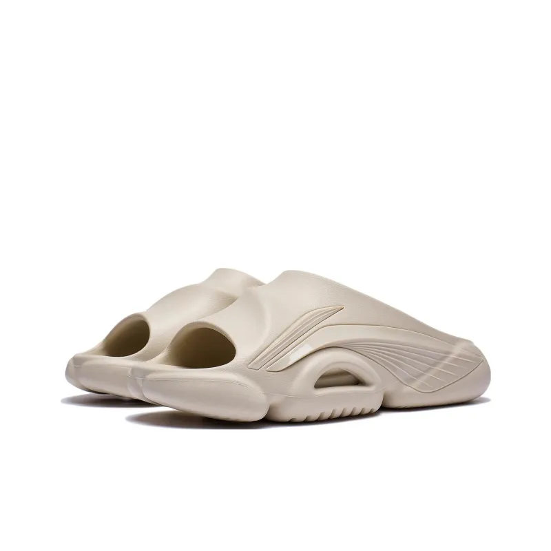 LiNing BADFIVE Slide Quiet Slide Slippers Men's Dusty Khaki-2