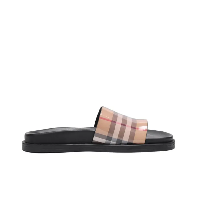 Burberry Vintage Slide Slippers Women's Classical Style Yellow-1