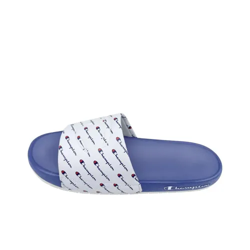 Champion Campus Slide Slippers Unisex White/Blue