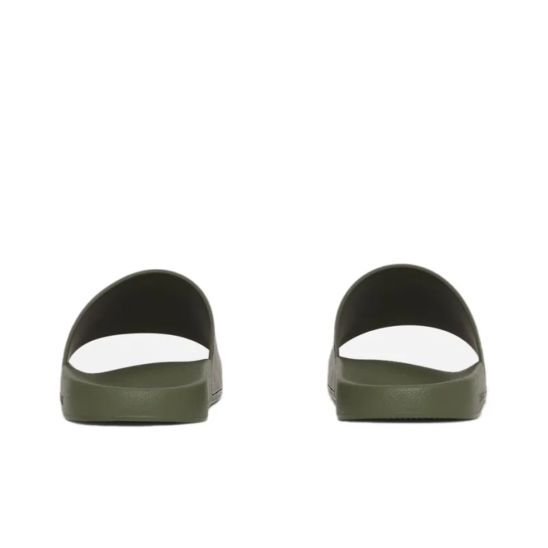Burberry Embossed Logo Slides Military Green-4