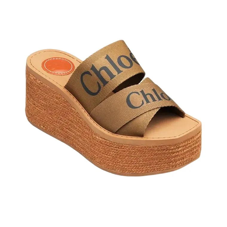 Chloe Woody Stylish Sandals Women's Brown-2