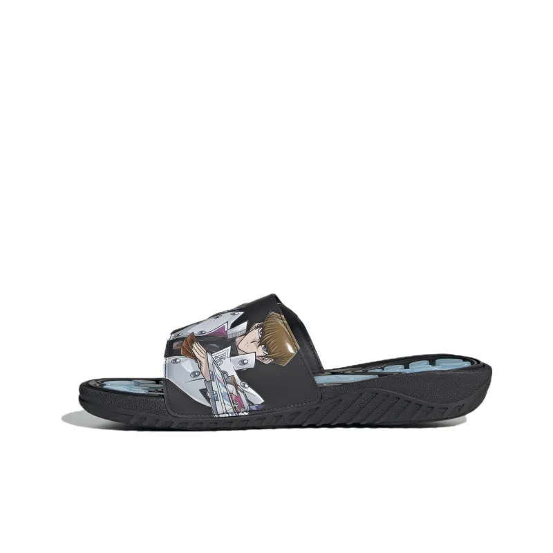 Adidas Originals Reptossage Hook And Loop Slides Yu Gi Oh! Blue Eyes White Dragon-0