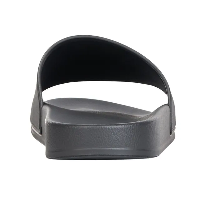 Balenciaga Pool Slides Black Chrome Logo-4