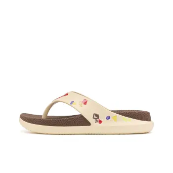 PEAK EVA Quiet Slide Slippers Men's Khaki Dark Brown