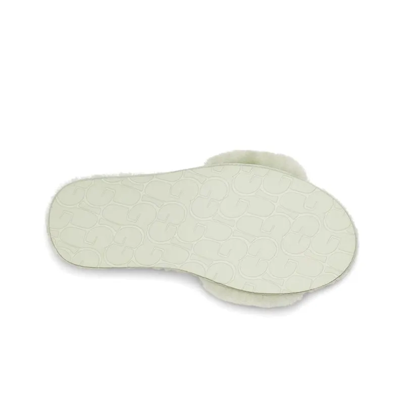 UGG Fluff Slide Stylish Sandals Women's Mint Green-5