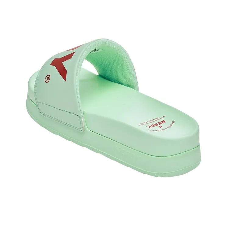 Nerdy Slide Slippers Unisex Mint Green-3