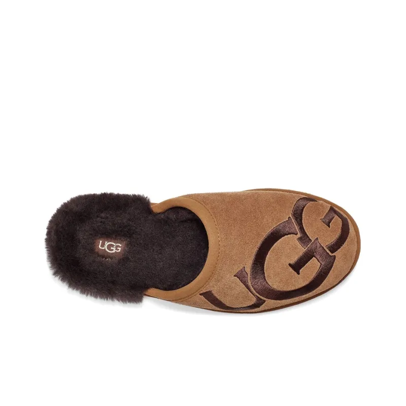 UGG Scuff Logo Slipper Chestnut Espresso-3