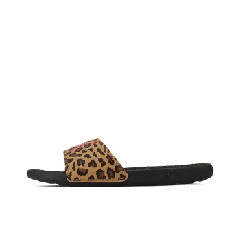 PUMA Cool Cat Sports Leopard Slipper Black Women's
