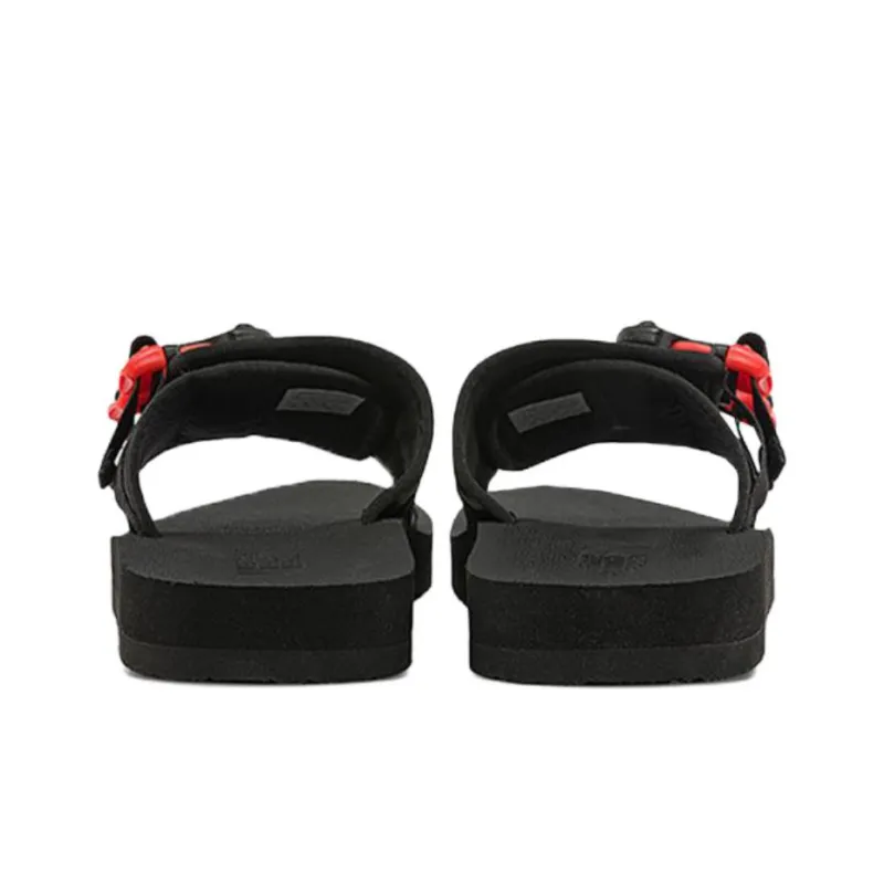 THE NORTH FACE Trekking Base Camp Strap Slides 'Black Red' Women's-2