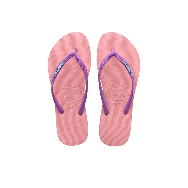 Havaianas Slim Logo Pop up Stylish Sandal Unisex Macaroon Pink-3
