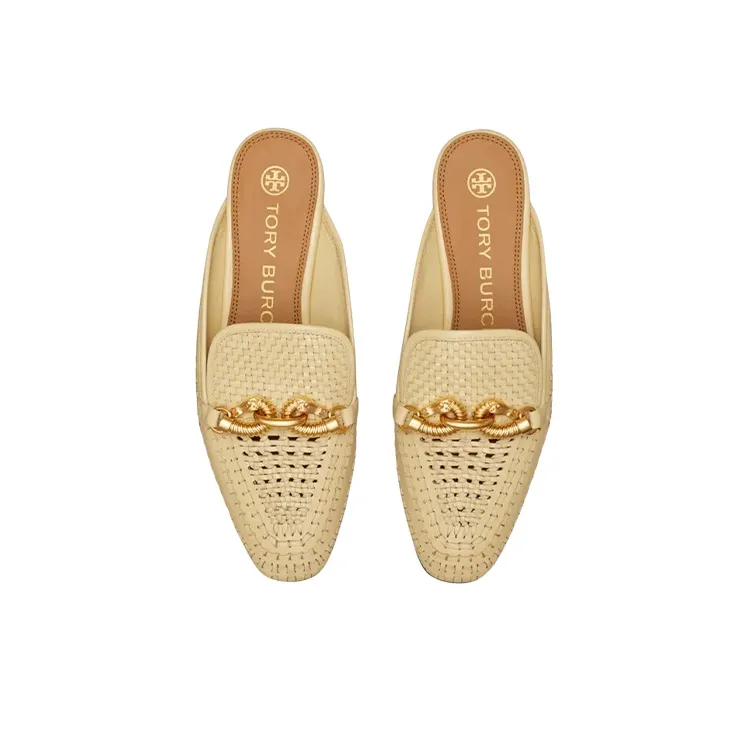 TORY BURCH Jessa Other Slip-Resistant Wrap-toe Slippers Women's Gold-4