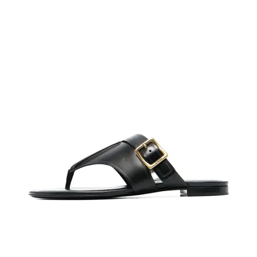 TOD'S Side-buckle Leather Flat Sandals