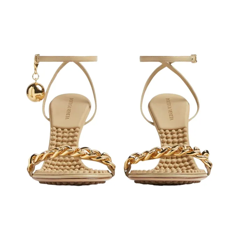 Bottega Veneta Dot One Strap Sandals Women's Sucrose-2