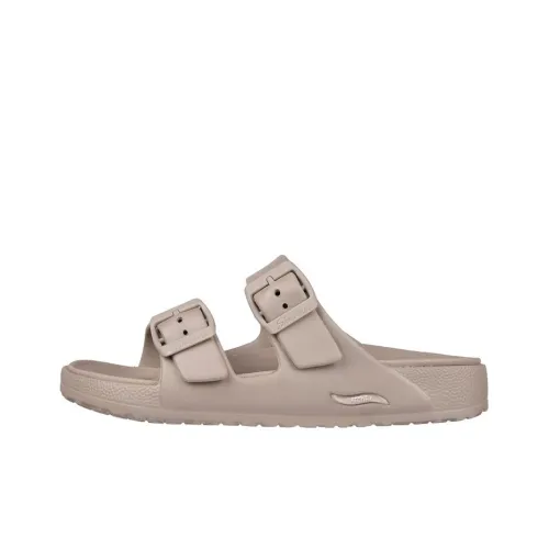 Skechers Foamies Rubber Sole Slide Slippers Women's Taupe