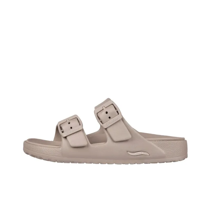 Skechers Foamies Rubber Sole Slide Slippers Women's Taupe-0