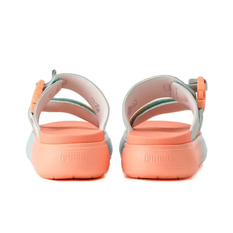 Puma Women's Suede Mayu Slide 'Summer Camp - Nitro Blue Peach Pink'-4
