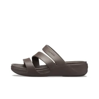 Crocs Monterey Slide Slippers Women's Dark Brown