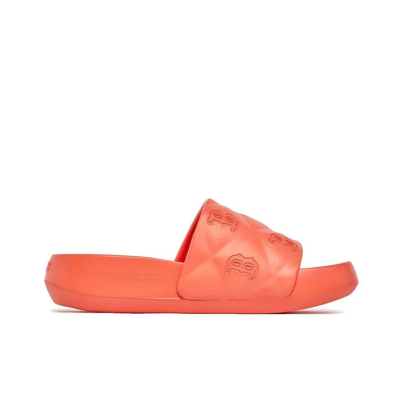 MLB Slipper Chunky Bouncer Slide Boston Red Sox Boston Red Sox Sports Slippers Unisex Orange-1