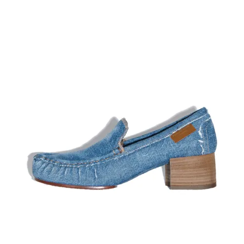 Acne Studios Block-heel Denim Loafers