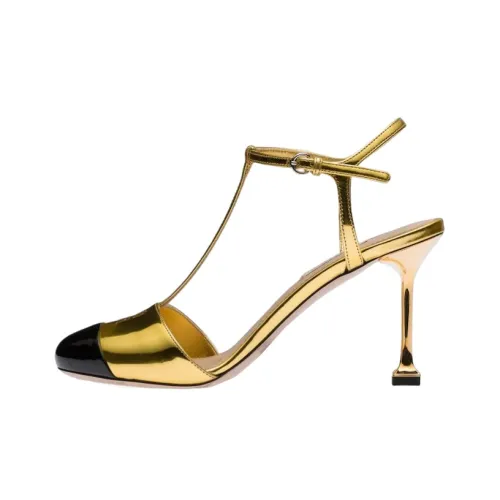 MIU MIU Killer High Heels Women's Gold