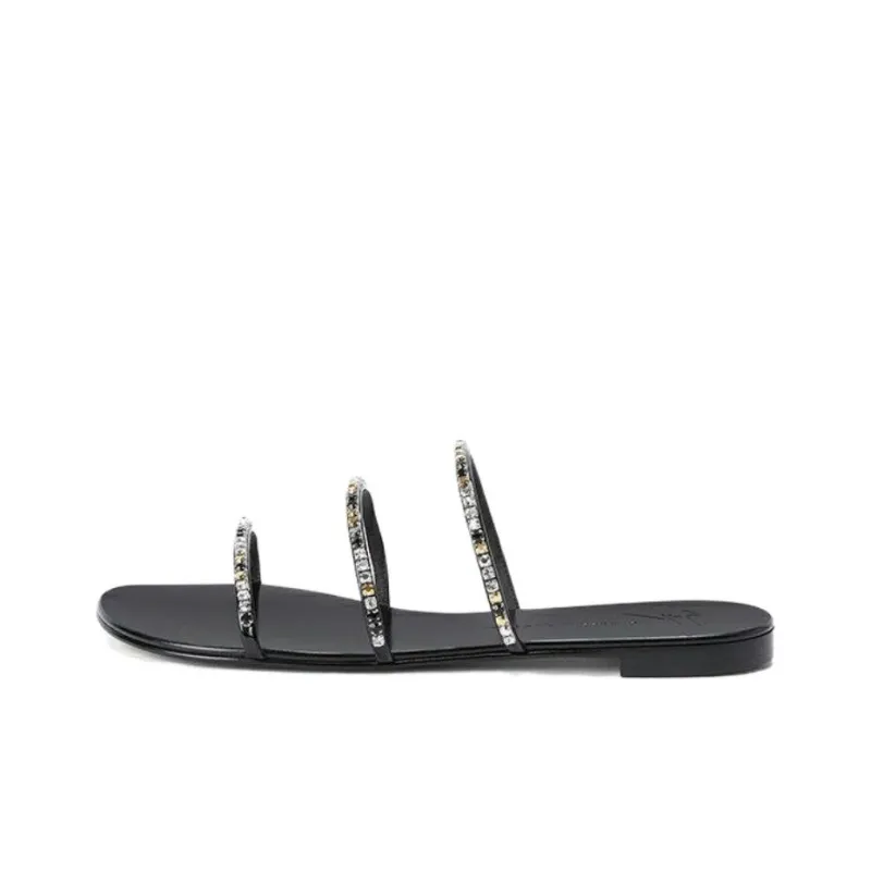 Giuseppe Zanotti Dark Colorful Embellished Sandals Women's-0
