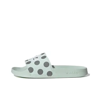 Adidas Originals Adilette Slides 'Dash Green Polka' Women's