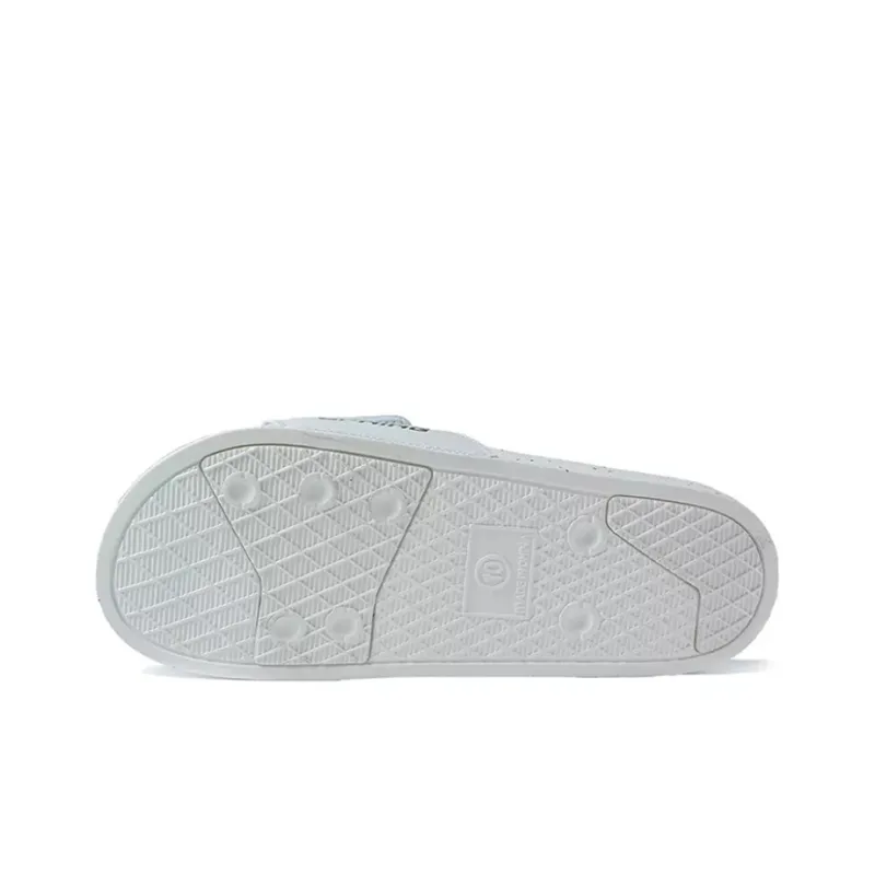 LiNing Iron Rubber Sole Slide Slippers Men's White-2